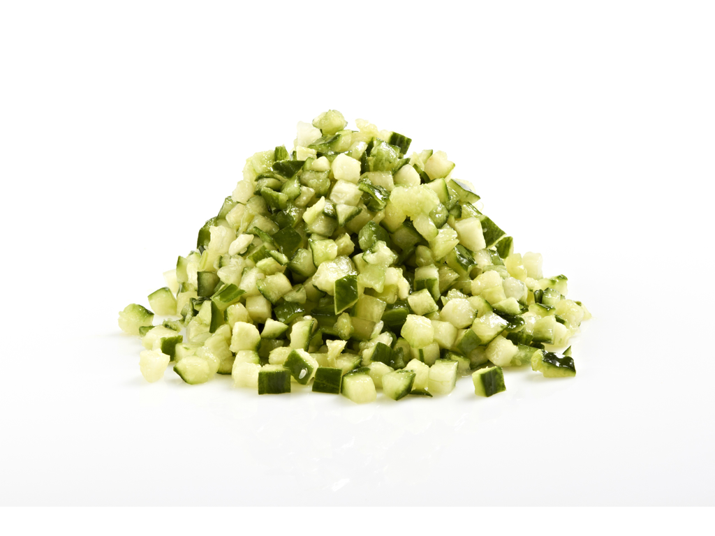 Agurker i tern 1 kg. 10*10*10