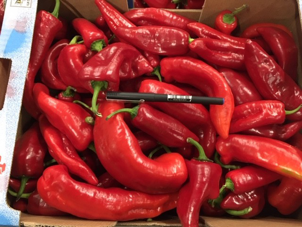 Peber snack kasse 10*500g. 5 kg.