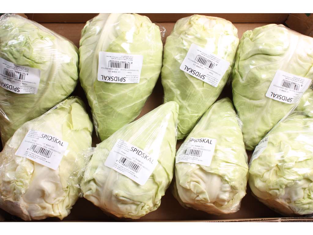 Spidskål med film kasse 8 stk.