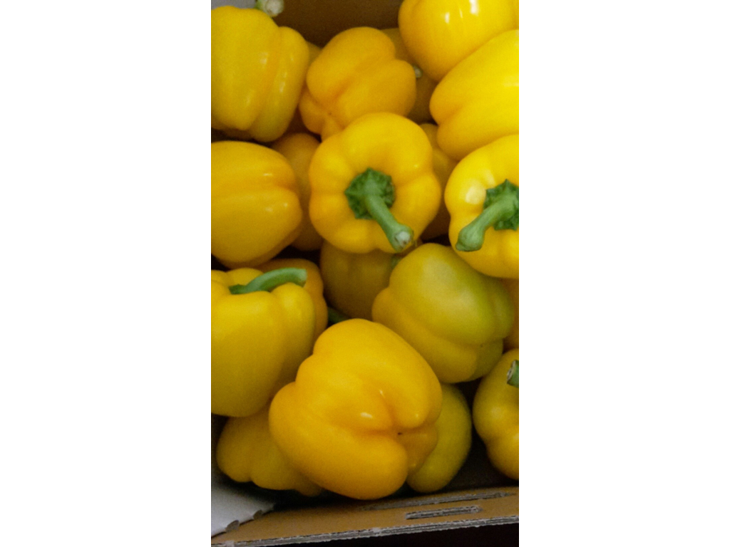 Peber gul kasse 5 kg.