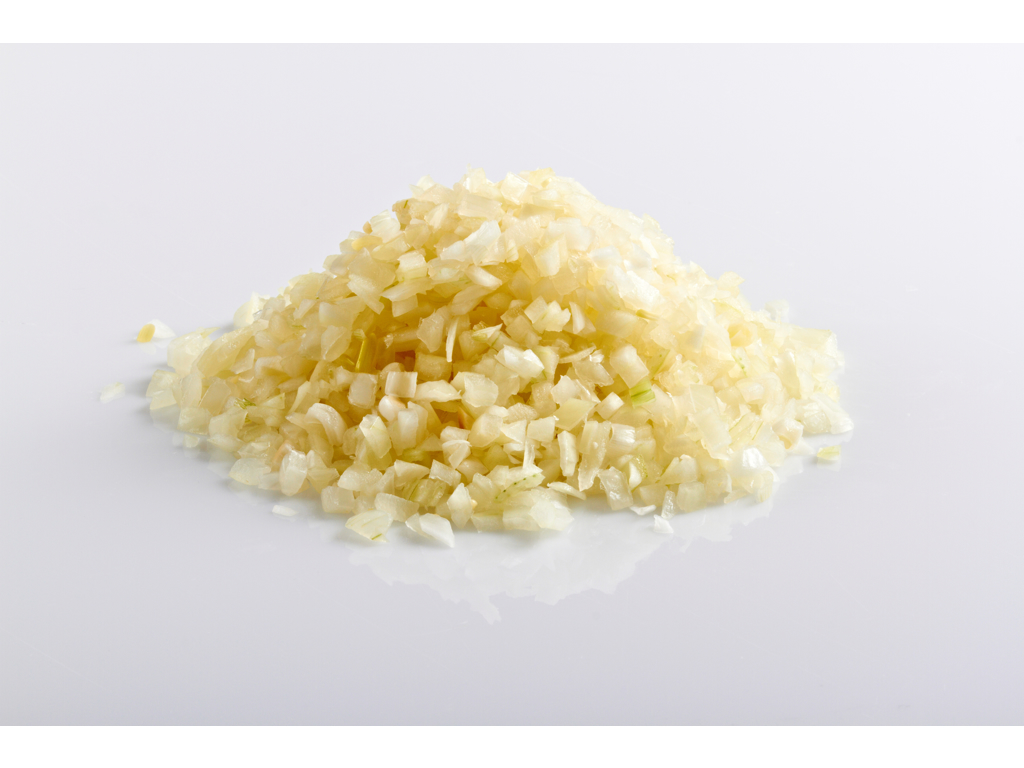 Løg i tern 6*6*6 1 kg.