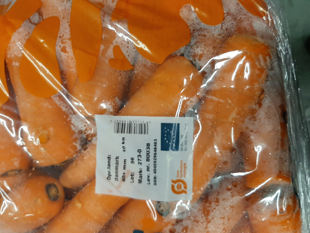 Gulerødder øko 10 kg sæk 
