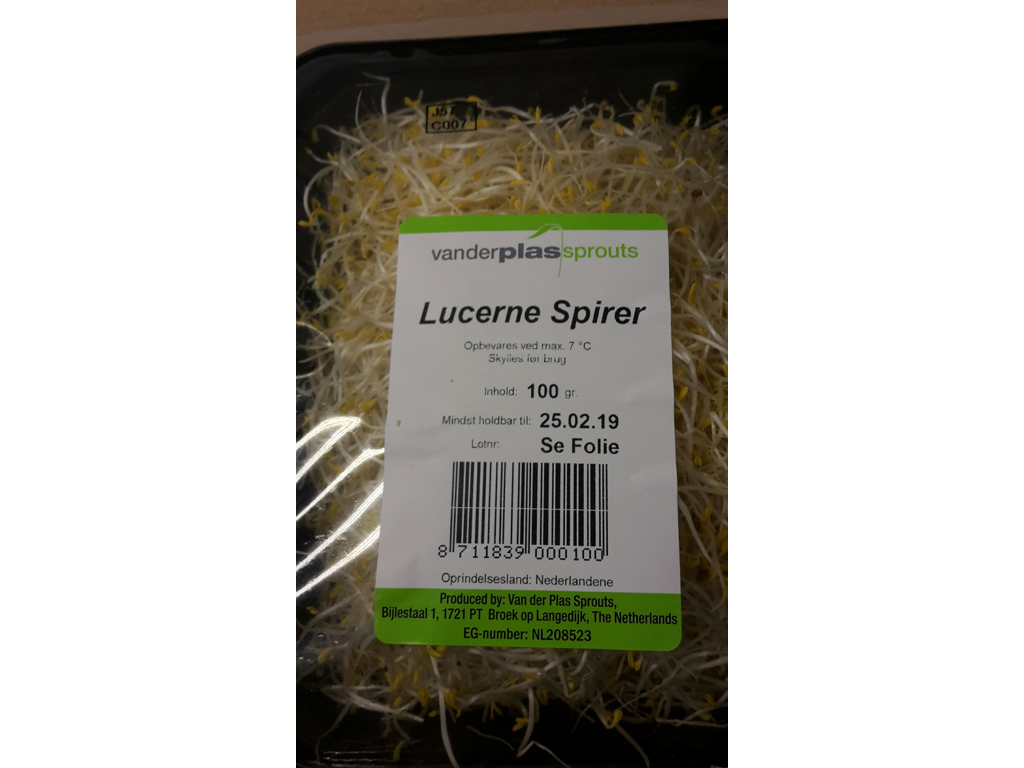 Spirer Luserne 50g.