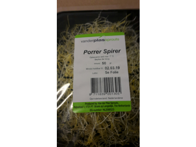 Spirer porrer 50g.