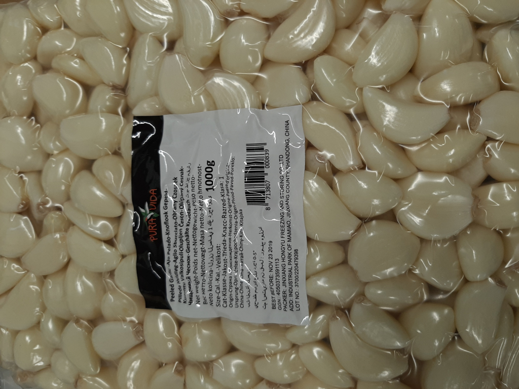 Hvidløg pilled 1 kg.