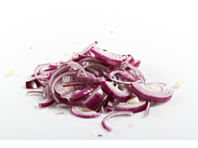 Rødløg i skiver 1 kg