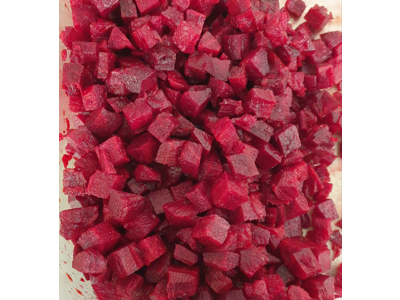 Rødbeder i tern 10*10*10 mm. 1 kg